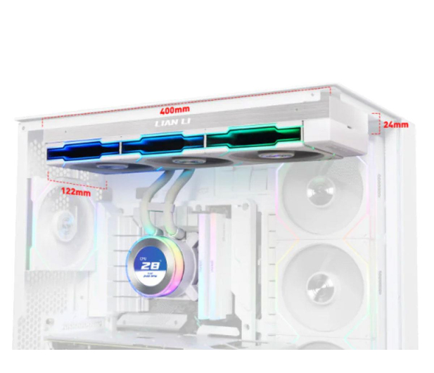 Lian Li HydroShift II LCD-C 360TL ARGB White 3x120mm - 1486796 - zdjęcie 3